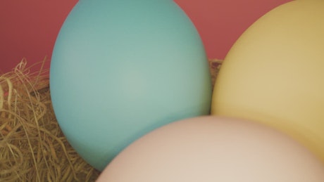 Colored Easter eggs texture