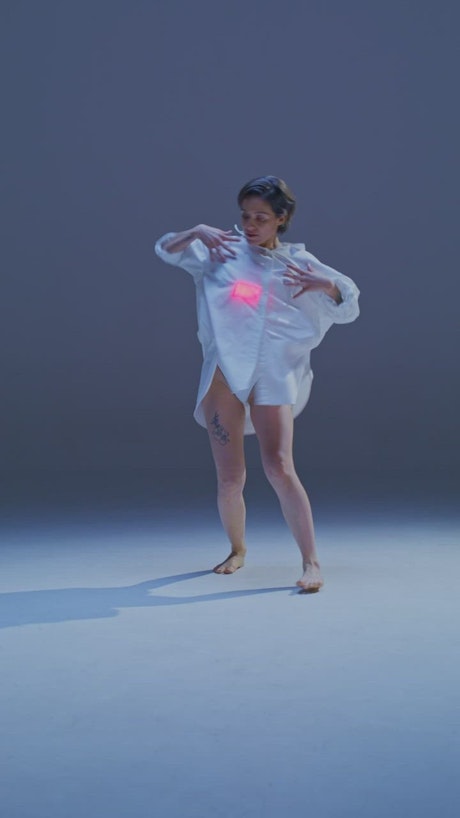 Conceptual contemporary performance of a dancer.