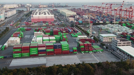 Container terminal in Tokyo