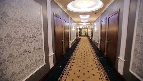 Corridor of an elegant hotel
