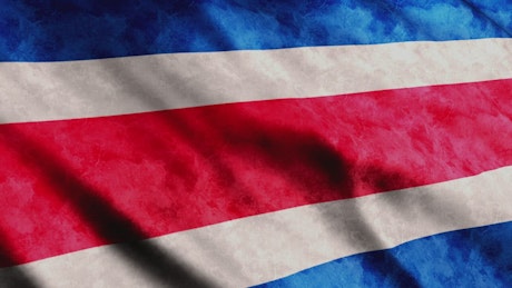 Costa Rica flag, American country