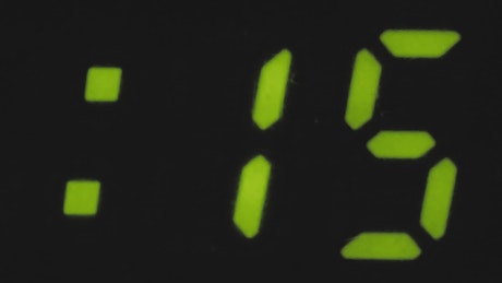 Countdown on a digital counter