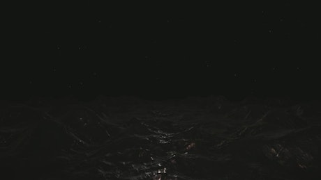 Dark cave, 3D loop animation.