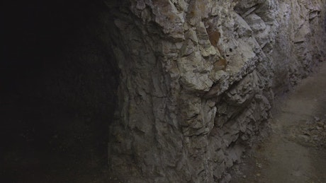 Dark cave entrance.