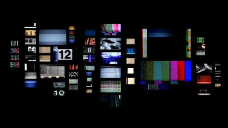 Digital animation of screens.