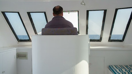 Driving a modern Yacht.