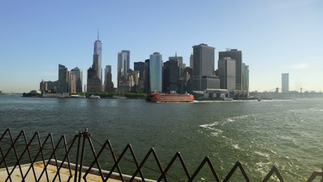 Ferry in New York city.