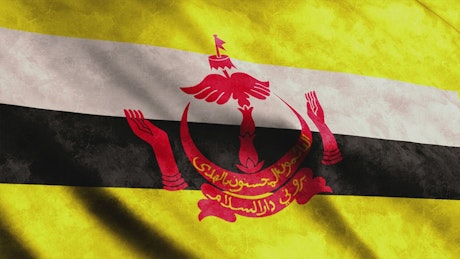 Flag of the Asian country Brunei
