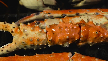 Flame grilled crab legs