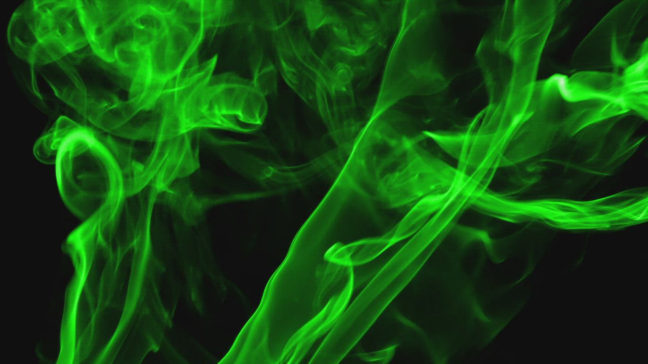  Fluorescent  green  smoke Free Stock Video Mixkit