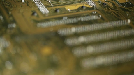 Focusing on a circuit board