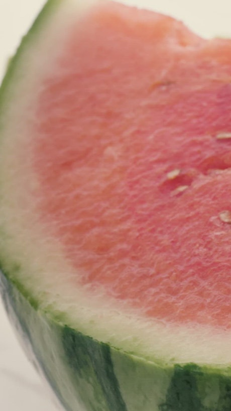 Fresh watermelon cut into parts.