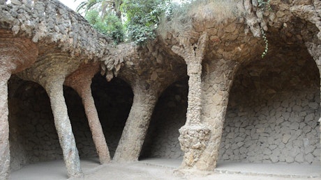 Gaudi stone columns