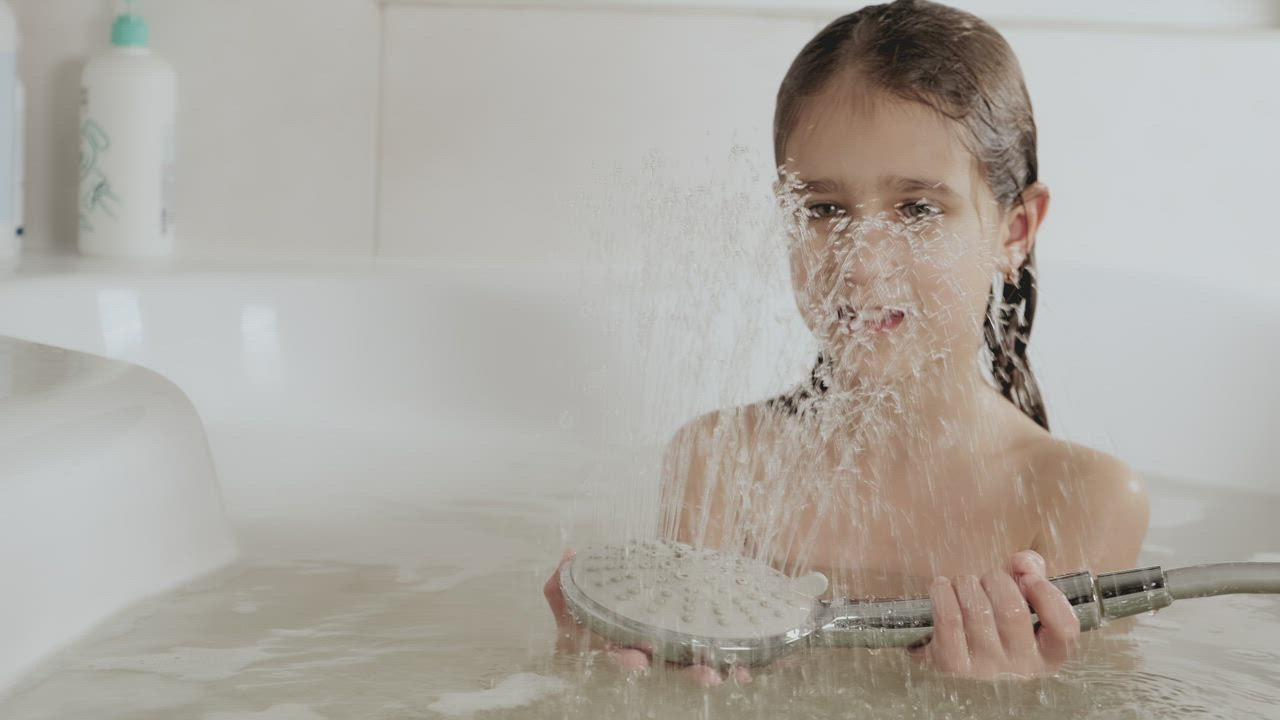 Girl in a Bath with Foam, People Stock Footage ft. bath & bathtub - Envato  Elements