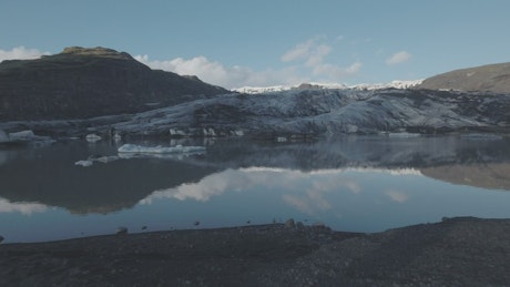 Glacier lake in Iceland.