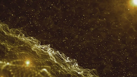 Gold particles.