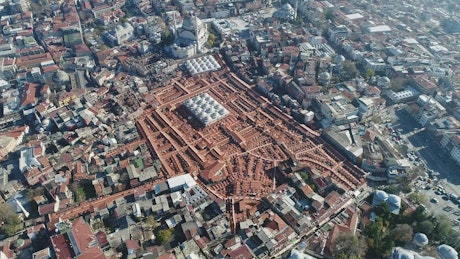 Istanbul city aerial panorama.
