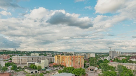 Kharkiv city view from a high point