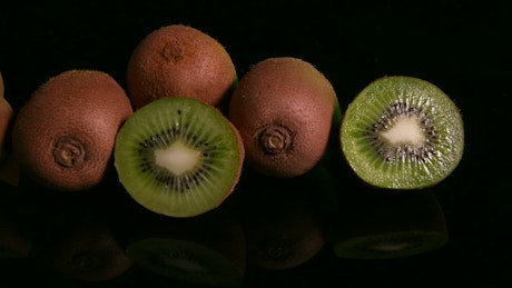 Kiwi fruit slices.