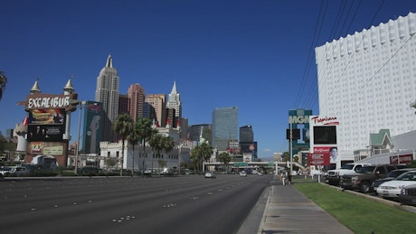 Las Vegas from the sidewalk