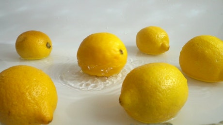 Lemons in water