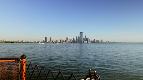 Looking across to New York City