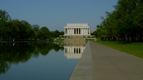 Looking towards the Lincoln Memorial