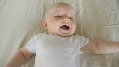 Making a little baby laugh