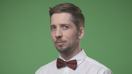 Man wearing a Bow Tie.
