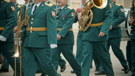 Marching band on the street