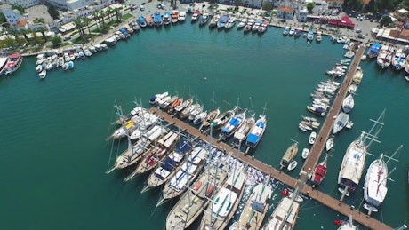 Marina aerial view