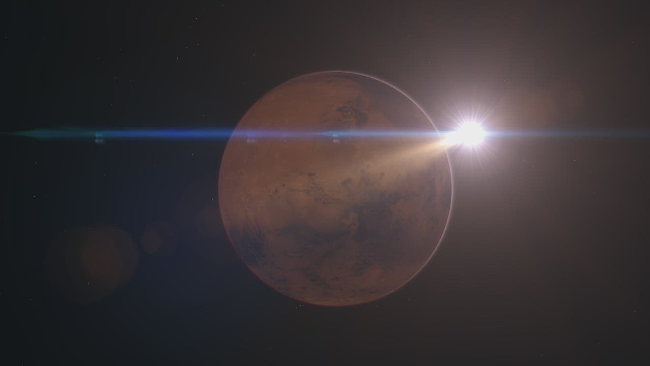 ⁣Mars rotating i LIVE DRAW TOTO WUHAN n space around sun