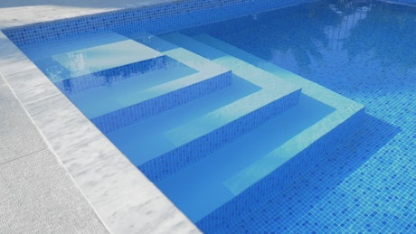 Modern swimming pool.