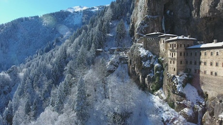 Monastery in the mountains.