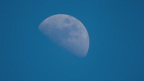 Moon close up shot.