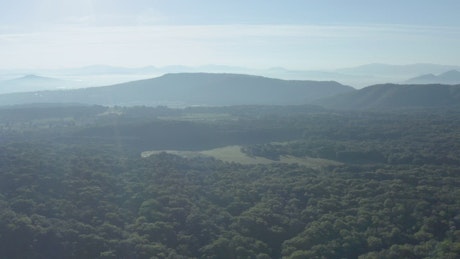 Natural landscape in an aerial view.