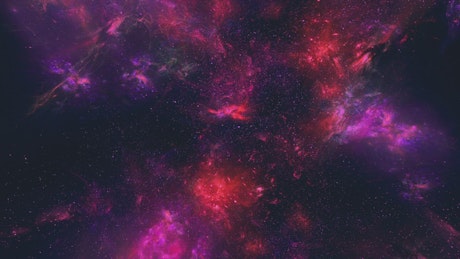Nebulae in space, 3D render