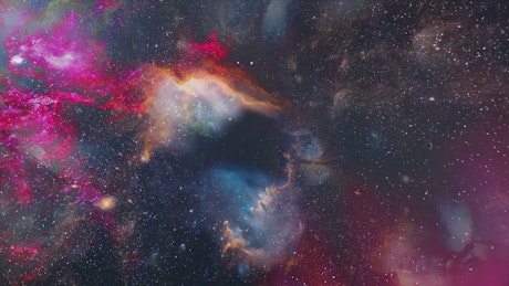 Nebulosas de colores.