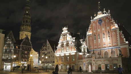 Night lights in Latvia