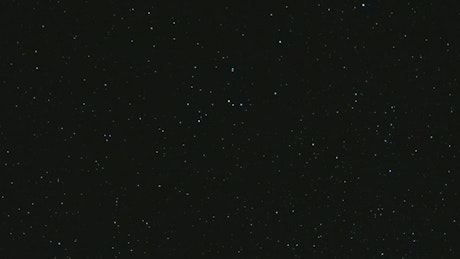 Night sky covered with stars