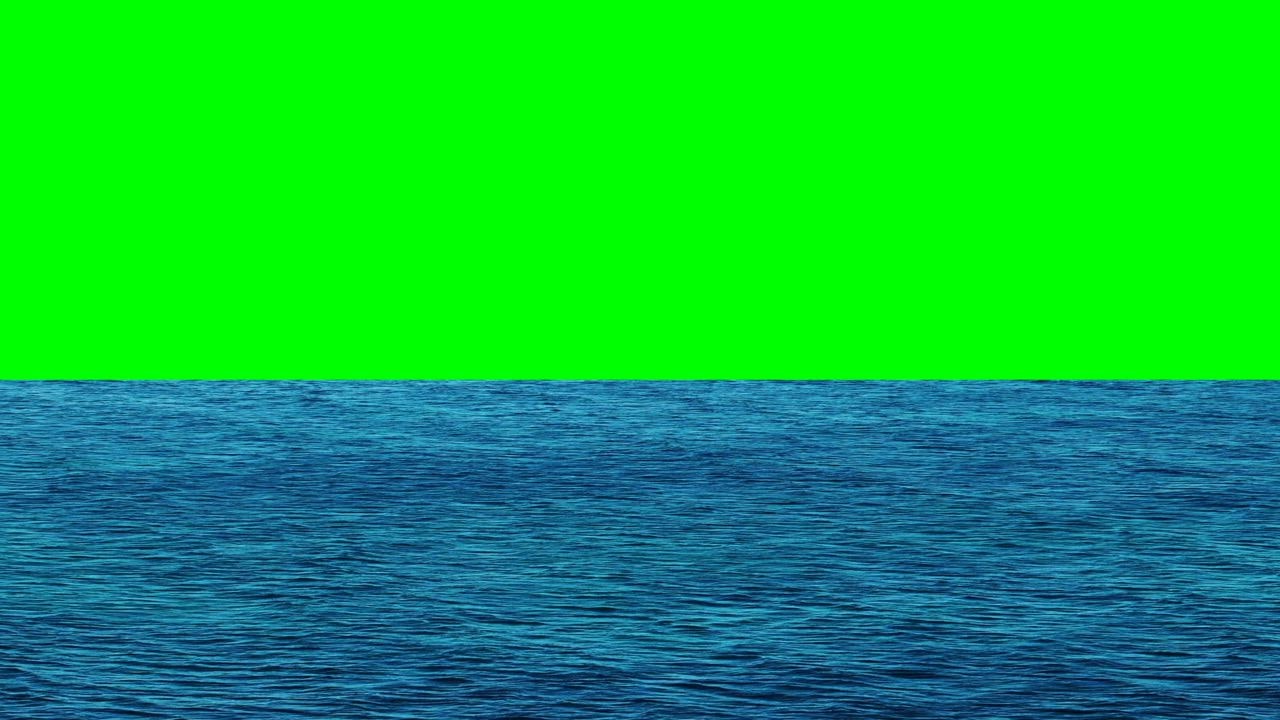Ocean waters with a green screen LIVE DRAW TOTO WUHAN  in the background