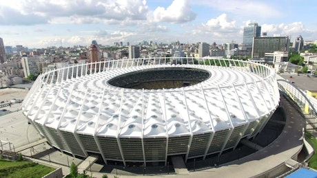 Olympic stadium in the city