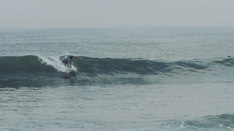 Person surfing.
