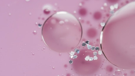Pink and purple bubbles