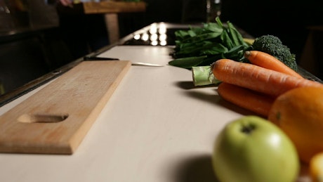 Preparing fresh vegetables