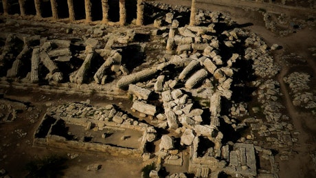 Remains of a Greek temple.