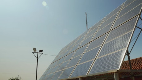Residential solar panels.