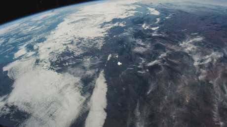 Satellite shot of Planet Earth.