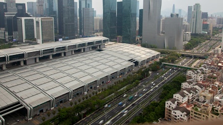 Shenzhen central business district.