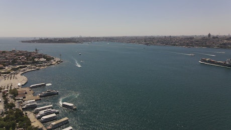Ships in the coast of Istanbul